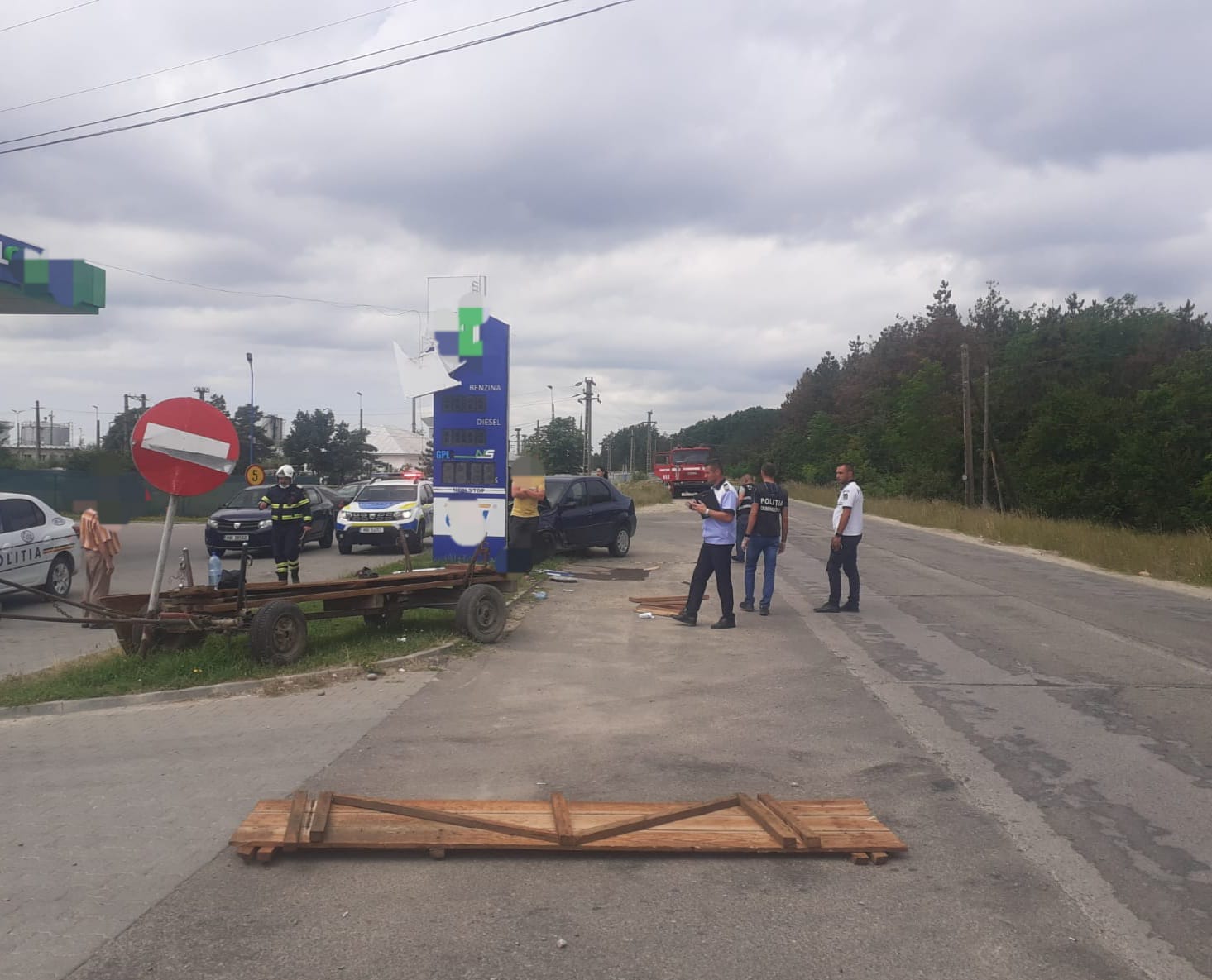 accident cu caruta