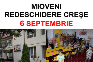 Creşele din Mioveni se REDESCHID pe 6 septembrie