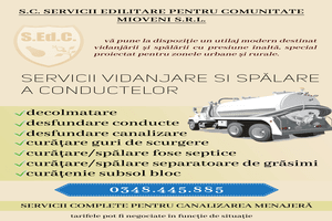 SEdC Mioveni oferă servicii de vidanjare