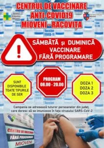 vaccinare fara programare mioveni